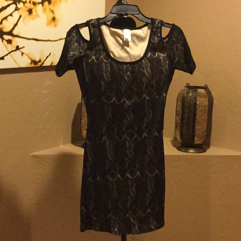 Misope Black Lace Dress